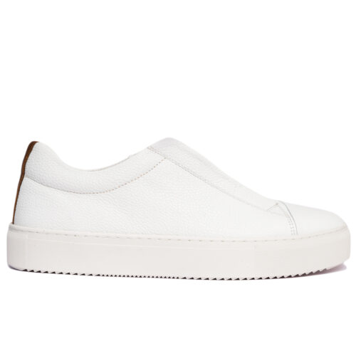 Jabari- White Slip-on