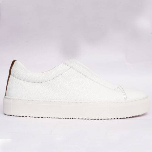 Jabari- White Slip-on