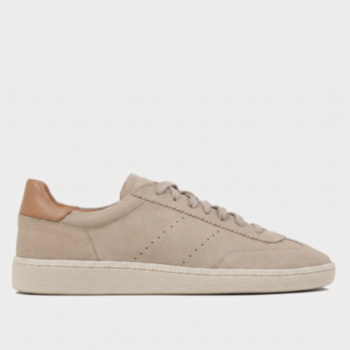 Verge - Suade Beige White Sole
